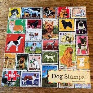 500 Piece Puzzle - Dog Stamps